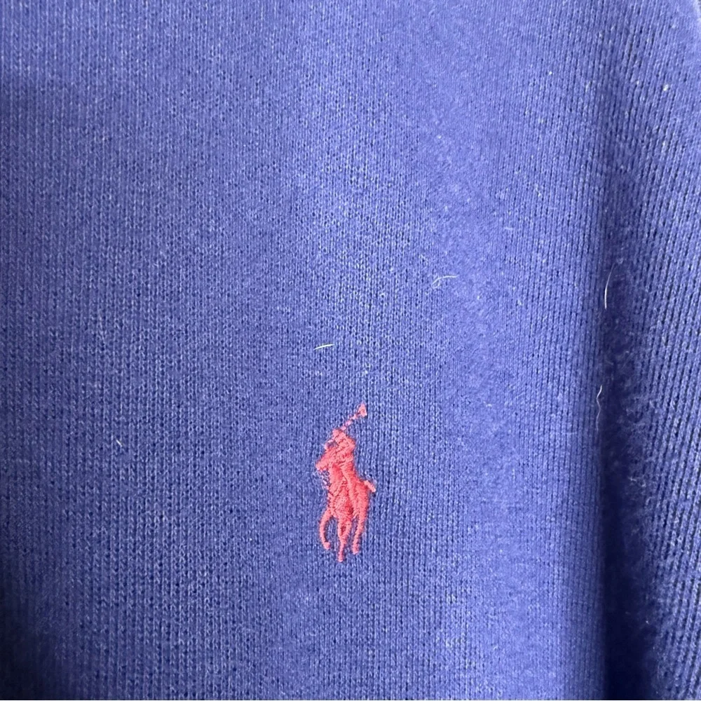 Polo Ralph Lauren Estate Rib Quarter Zip Navy XXL
